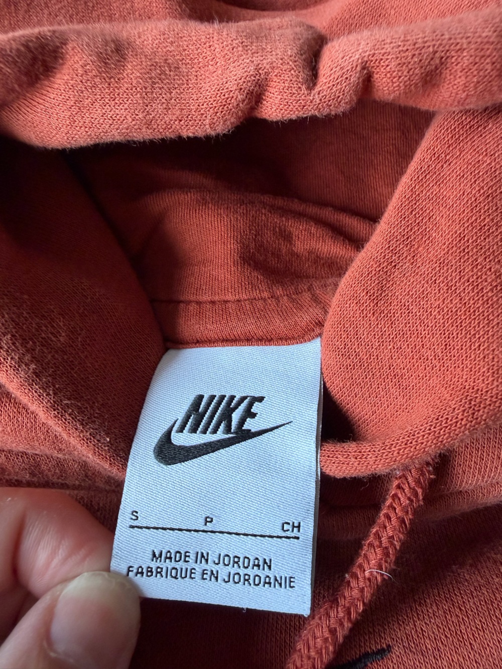 Nike Rust Red Pullover Hoodie - Picture 3 of 7